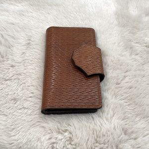 Texas Leather Large Basketweave Leather Wallet